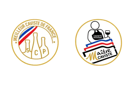 Deux logos représentant les récompenses de la cave